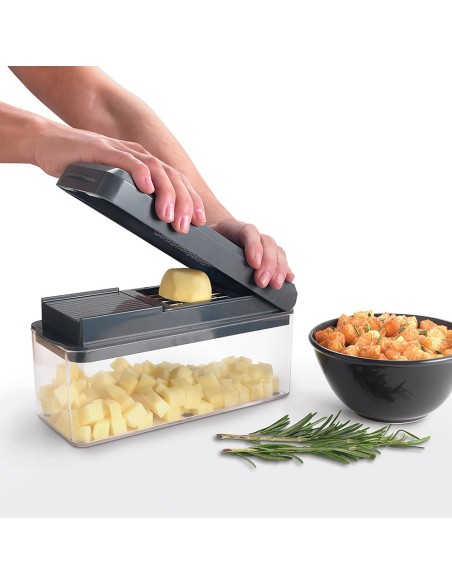 Cortador y rallador de verduras, slice- cube, 23,5 x 10,5 x 14 cm