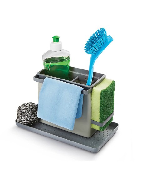 Organizador de fregadero tidy-tex, gris, 24 x 12,5 x 14,5 cm