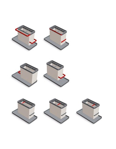 Organizador de fregadero tidy-tex, gris, 24 x...