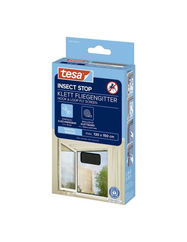 Mosquitera adhesiva antracita 130 x 150 cm