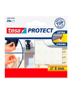 Gota autoadhesiva protectora transparete ø8 mm, 28 uds