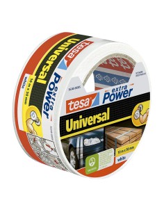 Cinta americana extra power universal blanca, 50 mm x 10 m