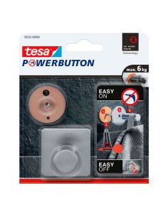 Colgador powerbutton classic square , acero inoxidable