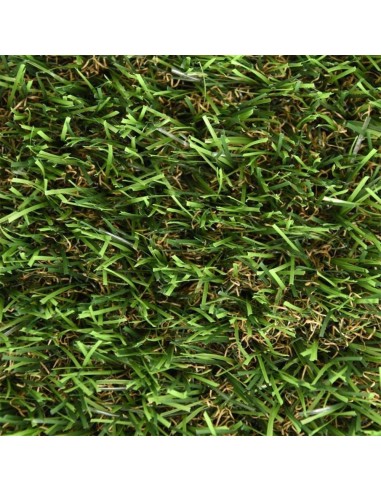 Césped artificial verde 25 mm, modelo otoño, 1 x 5 m