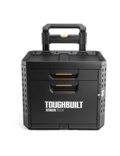 Caja de herramientas con ruedas de 2 cajones con cierre, stacktech, 53 x 40,5 x 47,7 cm