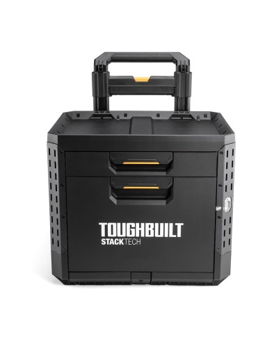 Caja de herramientas con ruedas de 2 cajones con cierre, stacktech, 53 x 40,5 x 47,7 cm