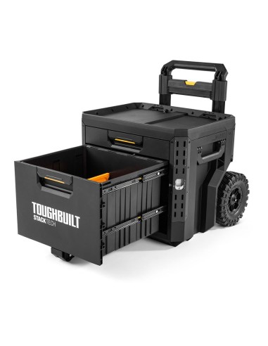 Caja de herramientas con ruedas de 2 cajones...