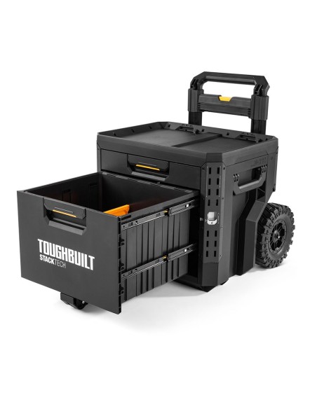Caja de herramientas con ruedas de 2 cajones con cierre, stacktech, 53 x 40,5 x 47,7 cm