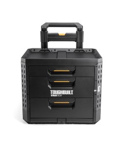 Caja de herramientas con 3 cajones, ruedas y cierre stacktech, 53 x 40,5 x 47,7 cm
