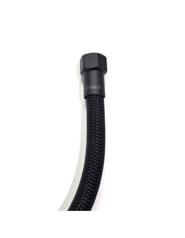 Latiguillo flexible negro 40 cm h - h 3/8 pulg