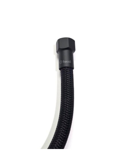 Latiguillo flexible negro 40 cm h - h 3/8 pulg