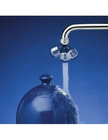 Atomizador doble función, cromado-blanco, blue...