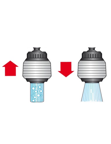 Atomizador doble función, cromado-blanco, blue...