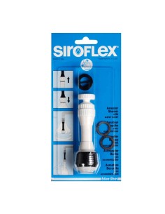 Atomizador-ducha con economizador, blanco y cromado, blue line, 11 cm 2