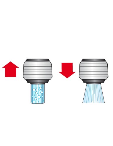 Atomizador-ducha con economizador, negro y...