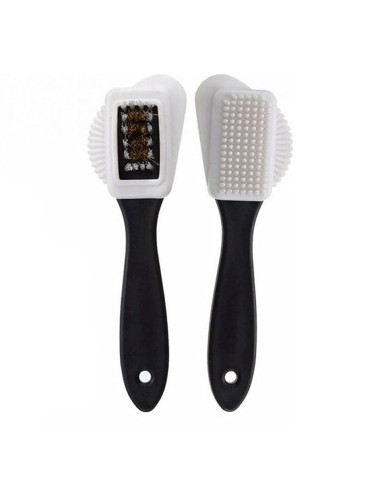 Cepillo limpieza 4 caras para zapatos de ante