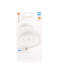 Detectores de humo ópticos en color blanco, 85 db, 2 uds 2