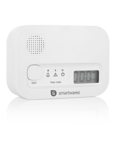 Detector blanco de monóxido de carbono, 85 db