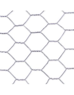 Malla metalica de triple torsion galvanizada cuadro: 19x0,7mm / 0,5x10m