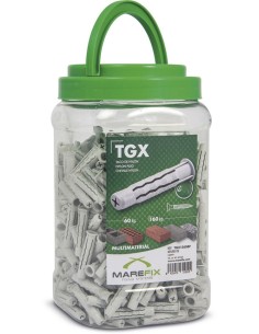 Taco nylon 4 expansiones, gl, ø8 x 40 mm, bote 500 uds 2