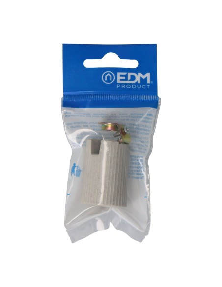 Portalámparas porcelana e14 beige (envasado)