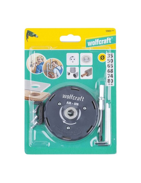 Sierra de corona ajustable ø35 - 80 mm