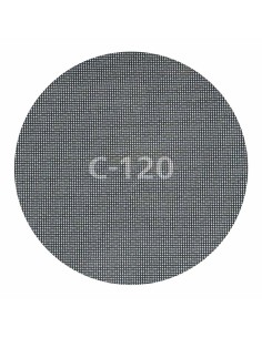 Discos de lijar autoadherentes de rejilla de carburo ø225 mm, grano 120, 5 uds