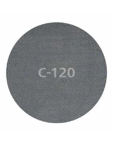 Discos de lijar autoadherentes de rejilla de carburo ø225 mm, grano 120, 5 uds