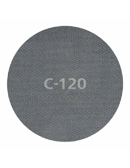Discos de lijar autoadherentes de rejilla de carburo ø225 mm, grano 120, 5 uds