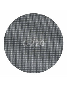 Discos de lijar autoadherentes de rejilla de carburo ø225 mm, grano 220, 5 uds