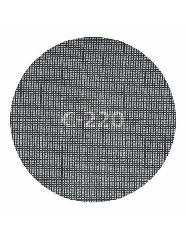 Discos de lijar autoadherentes de rejilla de carburo ø225 mm, grano 220, 5 uds