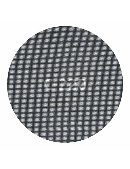 Discos de lijar autoadherentes de rejilla de carburo ø225 mm, grano 220, 5 uds