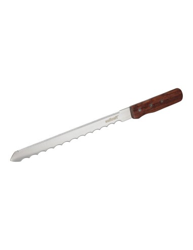 Cuchillo con mango de madera para materiales aislantes profesional, 275 mm