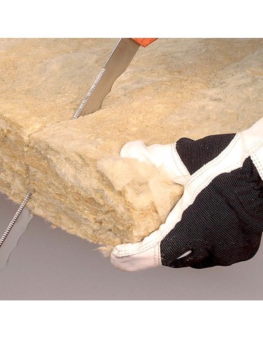 Cuchillo con mango de madera para materiales...