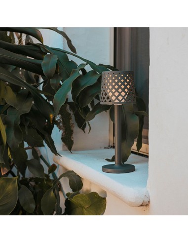 Lámpara de sobremesa antracita gretita, ø11,7 x...