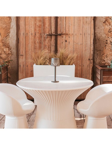 Lámpara de sobremesa antracita gretita, ø11,7 x 31 cm