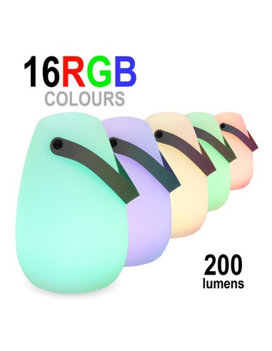Lámpara de sobremesa recargable, led rgb,...