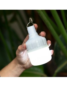 Bombilla led portátil recargable, blanca, 500 im, lp44, 2 uds 2