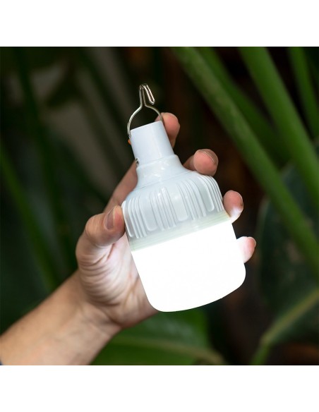 Bombilla led portátil recargable, blanca, 500 im, lp44, 2 uds