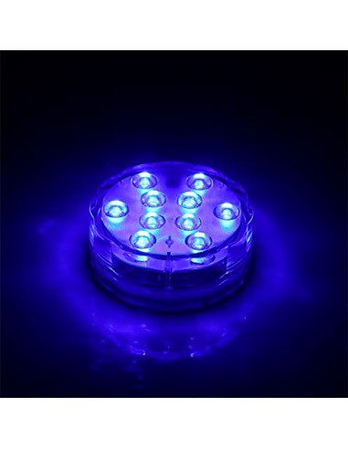 Luces led rgb sumergibles, a pilas con mando,...