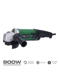 Maletín amoladora eléctrica 900 w, disco ø115 mm, 40 x 22 cm