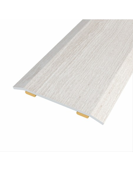 Junta de acero para mismo nivel, 40 x 3,5 mm, adhesiva, flooring, roble gris, 83 cm