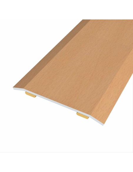 Junta de acero para mismo nivel, 40 x 3,5 mm, adhesiva, flooring, haya clara, 166 cm