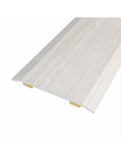 Junta de acero para mismo nivel, 40 x 3,5 mm, adhesiva, flooring, roble gris, 166 cm