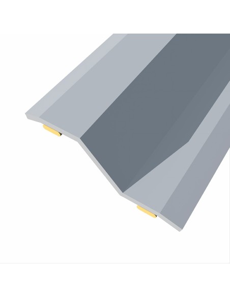 Junta de acero para desnivel 8-14 mm, adhesiva, flooring, inox, 83 x 3,6 cm