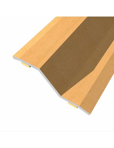 Junta de acero para desnivel 8-14 mm, adhesiva, flooring, roble, 83 x 3,6 cm