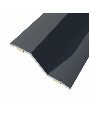 Junta de acero para desnivel 8-14 mm, adhesiva, flooring, negro, 83 x 3,6 cm