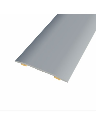 Junta de aluminio para mismo nivel, 37 x 2,3 mm, adhesiva, quick & pro, plata mate, 83 cm