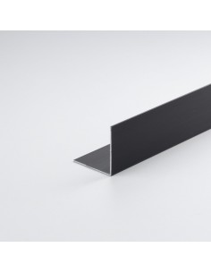Perfil bricolaje ángulo aluminio negro mate 1000 x 15 x 15 mm