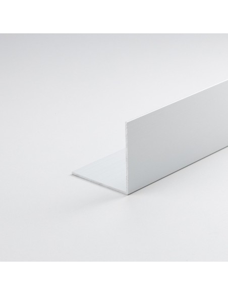 Perfil bricolaje ángulo aluminio pintado blanco 1000 x 25 x 25 mm